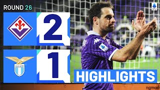 FIORENTINALAZIO 21  HIGHLIGHTS  Bonaventura rebound edges Lazio  Serie A 202324 [upl. by Pallaten]