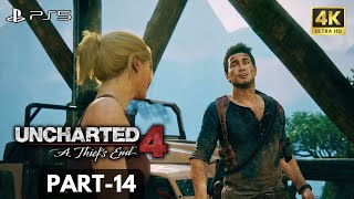 Uncharted 4 A Thiefs End Gameplay Walkthrough Part14 PS5 4K 60 FPS HDR [upl. by Albertson]