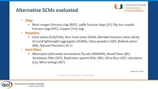 Reactivity of Alternative Supplementary Cementitious Materials [upl. by Bourne551]