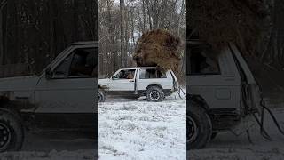 Hauling Hay Bales With My Jeep [upl. by Nothgierc238]