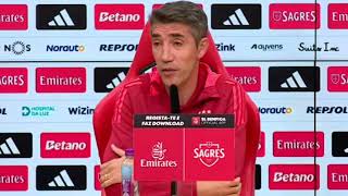 Conferência de imprensa de Bruno Lage Benfica vs Santa Clara  Taça da liga [upl. by Retsevlis802]