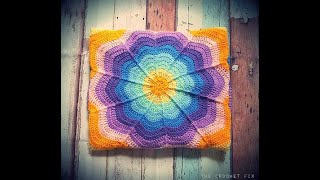 Spoke Flower Blanket  Rounds 1 to 2  The Crochet Fix [upl. by Wiles924]