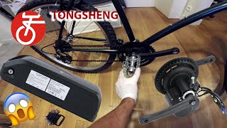 DIY First Time with Tongsheng TSDZ2 middrive motor eBike Kit on an old mountainbike [upl. by Norabel]