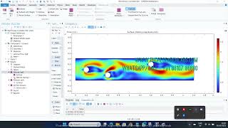 Fluid flow through cylinders COMSOL PROJECT [upl. by Analle]