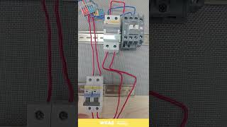 How to Connect Two Power Sources with EK63 63A 2P Changeover Switch and AC Contactor [upl. by Rehptsirhc]