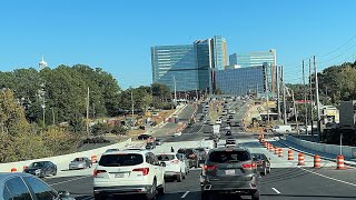 “Buckhead” The Rich Side Of Atlanta Where Traffic Is A Nightmare [upl. by Namajneb]