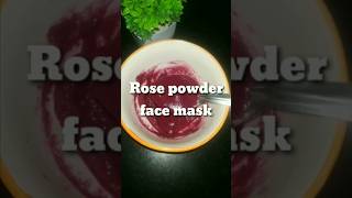 Rose powder face mask for glowing skin shorts trending ytshorts [upl. by Rahr]