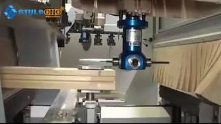 Full automatic and multifunction CNC machining center for woodworking process [upl. by Den732]