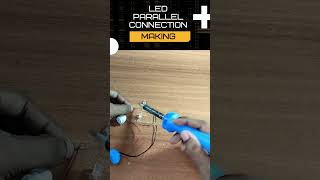 Making LED parallel connection circuit Using switch and batteryshorts short [upl. by Lowenstern]