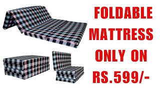 Foldable Mattress review  Folding Mattress  Best Foldable Mattress bed  mattress for camping [upl. by Hans]