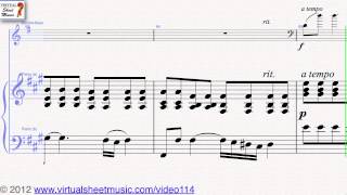 Domenico Dragonettis Concerto in A major doublebass and piano sheet music  Video Score [upl. by Haon]