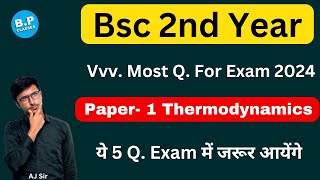 Paper1 Thermodynamics Most Q For Exam 2024 🤩🤩 [upl. by Dnomar]