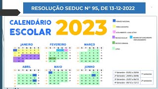 Calendário Escolar 2023 [upl. by Kaufmann344]