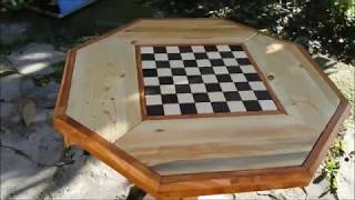 Tutorial Come realizzare un tavolo ottagonale coffee table con scacchiera parte 1 di 3 [upl. by Younger]