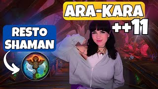 11 ARAKARA 🔵 RESTO SHAMAN TOTEMIC 👀 S1 TWW [upl. by Velda]