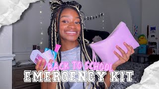 my BACK TO SCHOOL emergency kit 2024  everything you’ll need 😉  madi j’nae 💗 [upl. by Norvol]