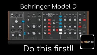 Behringer Model D  do this first [upl. by Cida]