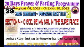 Day 39 MFM 70 Days Prayer amp Fasting Programme 2022Prayers from Dr DK Olukoya General Overseer MFM [upl. by Akenal817]