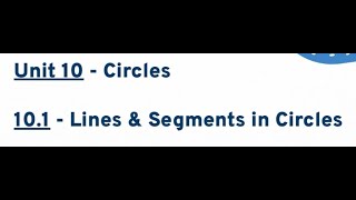 101 amp 102  Lines Segments Arcs in Circles [upl. by Jeniffer]