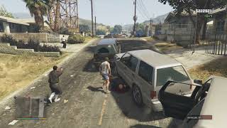 GTA V Martin Madrazo gang vs marabunta grande shoot out part 57 [upl. by Kerwin]