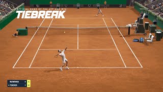 TIEBREAK  Stan Wawrinka Vs Roger Federer I Roland Garros I Expert Difficulty PS5 [upl. by Salomon]