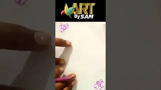 Beautiful and Easy Corner Design easydrawing art [upl. by Neerahs]