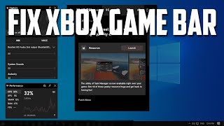 How To Fix Xbox Game Bar Not WorkingNot Opening in Windows 10 [upl. by Meghann]