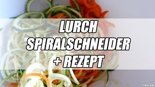 Zucchini Spaghetti Rezept  Gemüse Nudeln  Lurch Spiralschneider  FITNESSIDDE [upl. by Jaret]