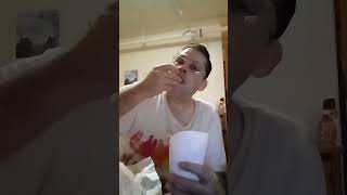 Eating Burger King Onion Rings With Zesty Sauce [upl. by Nahtan]