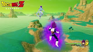 If Vegeta in Frieza Saga with God Powers Vegeta vs Frieza in Dragon Ball Z Kakarot Mods [upl. by Yarahs]