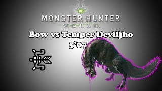 MHW Bow vs Tempered Deviljho  507 [upl. by Felty]