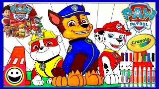 PAW PATROL Pups Rubble Chase amp Marshall  Crayola Coloring Pages  Crayola Coloring Book [upl. by Nadine]