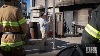 Firefighter Ground Ladder Training  One Man Deployment [upl. by Smaj]