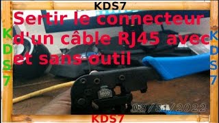 Sertissage dun câble RJ45 avec et sans outil [upl. by Nimsay]