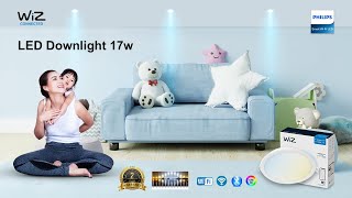 WiZ Smart Lighting  Installation and Features WiZ Downlight [upl. by Kantos186]