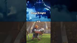 Mega Knight Vs Knight clashroyale shorts [upl. by Lauri]