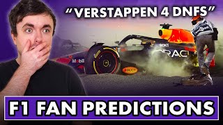 Reacting to F1 fans BOLD Predictions for 2024 Season [upl. by Rofotsirk842]