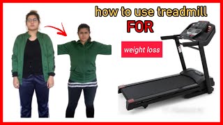 WEIGHTLOSS ON TREADMILL how to use treadmill for fast weightloss [upl. by Ciryl]