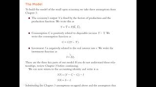 Casharka 6aad Small Open Economy Chapter 5 Macroeconomics [upl. by Mercorr699]