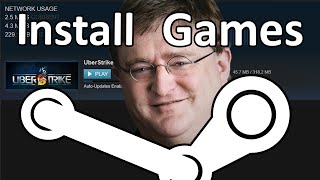 How To Download Games On Steam and Then Install Them [upl. by Josias]