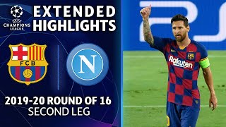 Barcelona vs Napoli  Champions League Round of 16 Highlights  UCL on CBS Sports [upl. by Helali]