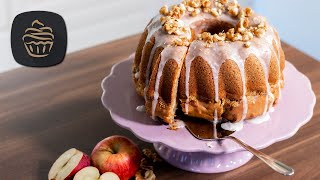 Herbstlicher Gugelhupf mit Äpfel Zimt amp Walnüssen 🍂  Super saftig amp lecker  Guglhupf Rezept [upl. by Adolfo562]