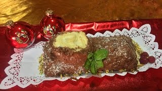 Tronco de Navidad de Chocolate y Nata I Sin azúcar I Apto para Diabéticos [upl. by Ojyllek767]