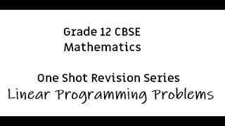 CBSE  Class 12  Maths  LPP  One Shot  2023  Tamil [upl. by Amye107]