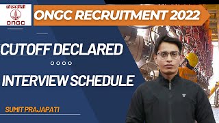 ONGC Recruitment 2022  Cutoff Declared  Interview Schedule  Sumit Prajapati [upl. by Anot]