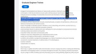 News Corp is hiring for Graduate Engineer Trainee  Bangalore [upl. by Arec]