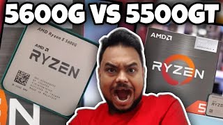 🔥Battle Of Budget CPUs🔥  5600G Vs 5500GT Vs 5600GT  Which One Is Better [upl. by Glendon]