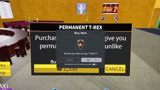 BUYING PERM T REX IN BLOX FRUITS [upl. by Pearline48]