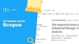 Scopus Database Guide [upl. by Ahsiekahs]