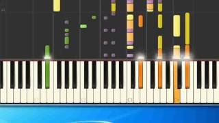 18 wheels and a dozen roses Kathy Mattea Piano tutorial by Synthesia [upl. by Oryaj491]